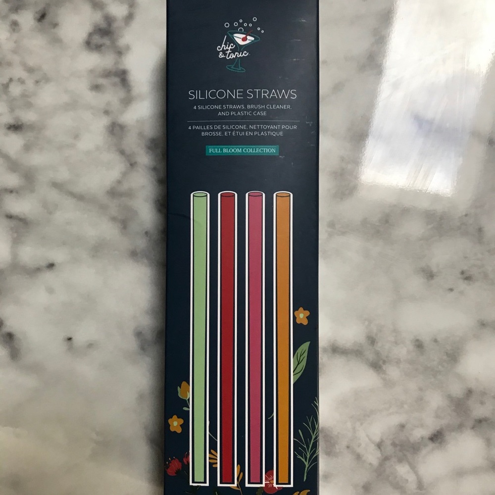 New! Multi-color Silicone Straws